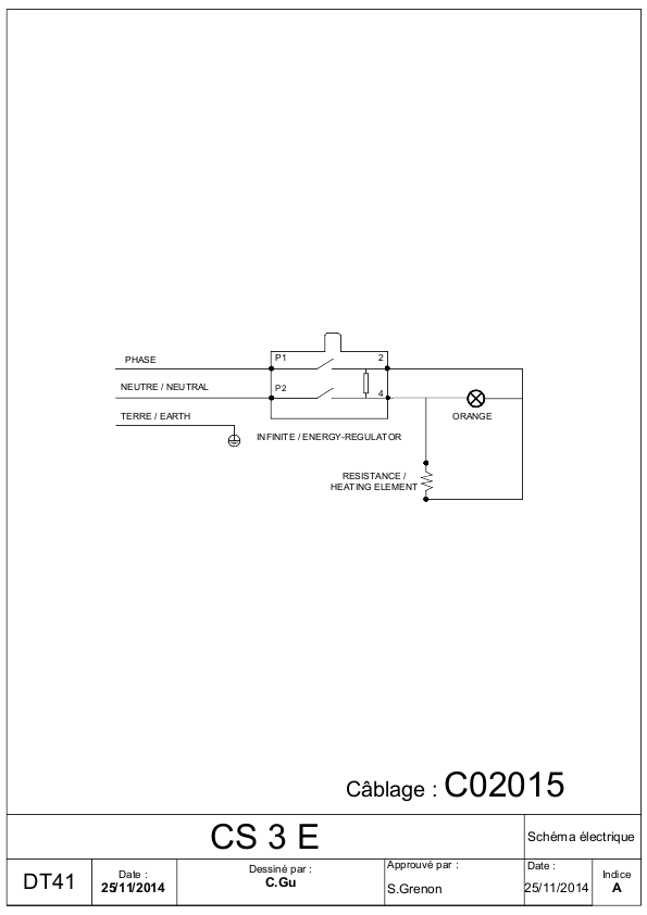 CS 3 E 技术手册（含零件图、电路图、尺寸图）